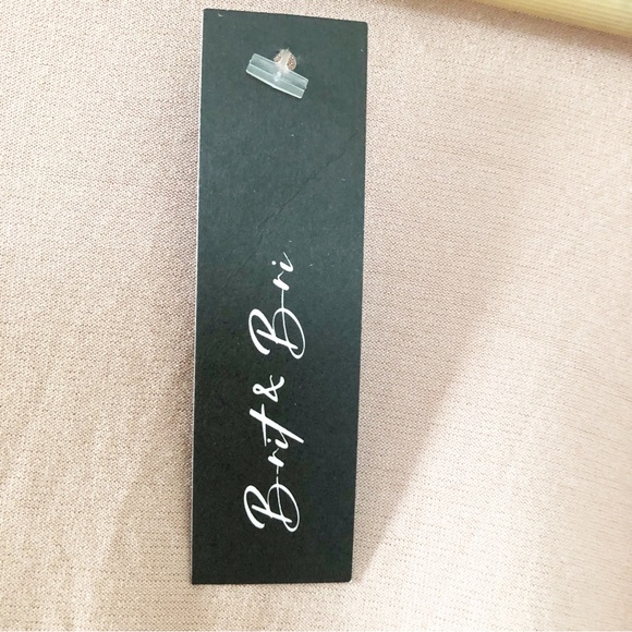 Brit & Bri Pink Wrapped Crop Top Plunge Neck Women’s Size Small - Picture 7 of 9